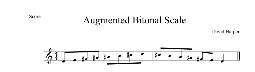 Augmented Bitonal Scale